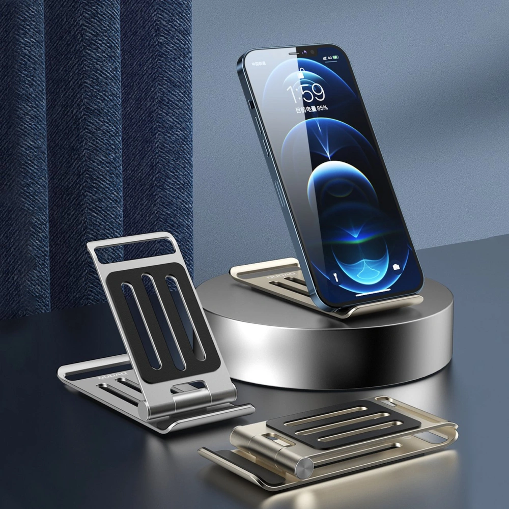 Wholesale Dudao F14 foldable desktop phone holder silver - DDA239 - {ean13} - Hurt
