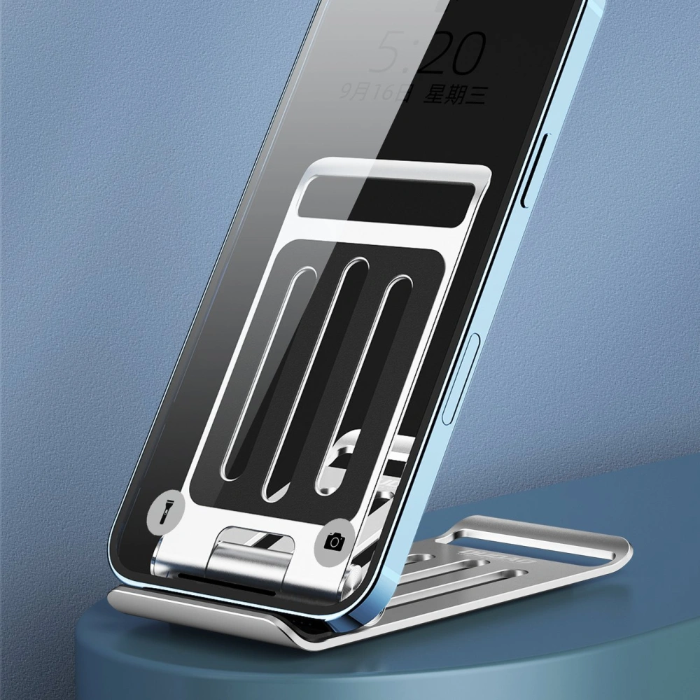 Wholesale Dudao F14 foldable desktop phone holder silver - DDA239 - {ean13} - Hurt
