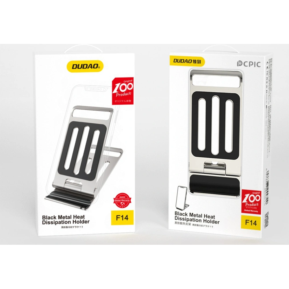 Hurtownia GSM - Uchiuț suport Dudao F14 argintiu - DDA239 - {ean13} - Hurt