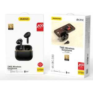 Wholesale Dudao U15H TWS Earphones black - DDA242 - {ean13} - Hurt
