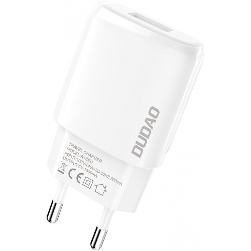 Dudao Distributor - 6973687244866 - DDA245 - Dudao USB Wall Charger 7.5W white (A1sEU) - B2B homescreen