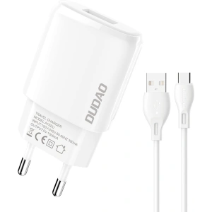 Hurtownia GSM - Nabíječka Dudao USB 7.5W + kabel USB/USB-C 1m bílý (A1sEUT) - DDA247 - {ean13} - Hurt