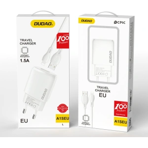 Hurtownia GSM - Síťová nabíječka Dudao USB 7.5W + USB/Lightning kabel 1m bílý (A1sEUL) - DDA248 - {ean13} - Hurt