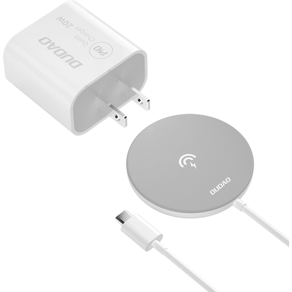 Hurtownia GSM - Încărcător wireless Dudao Qi 15W alb (A12Pro) - DDA249 - {ean13} - Hurt