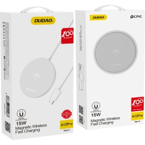 Hurtownia GSM - Bezdrátová nabíječka Dudao Qi 15W bílá (A12Pro) - DDA249 - {ean13} - Hurt