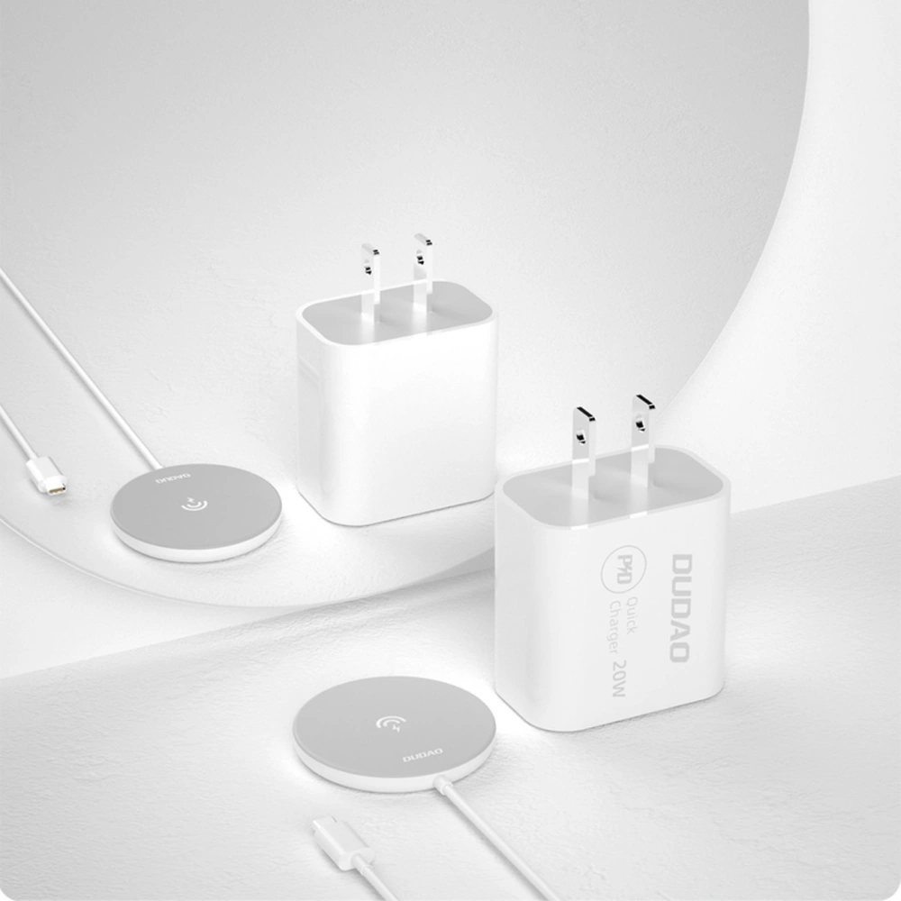 Hurtownia GSM - Încărcător wireless Dudao Qi 15W alb (A12Pro) - DDA249 - {ean13} - Hurt