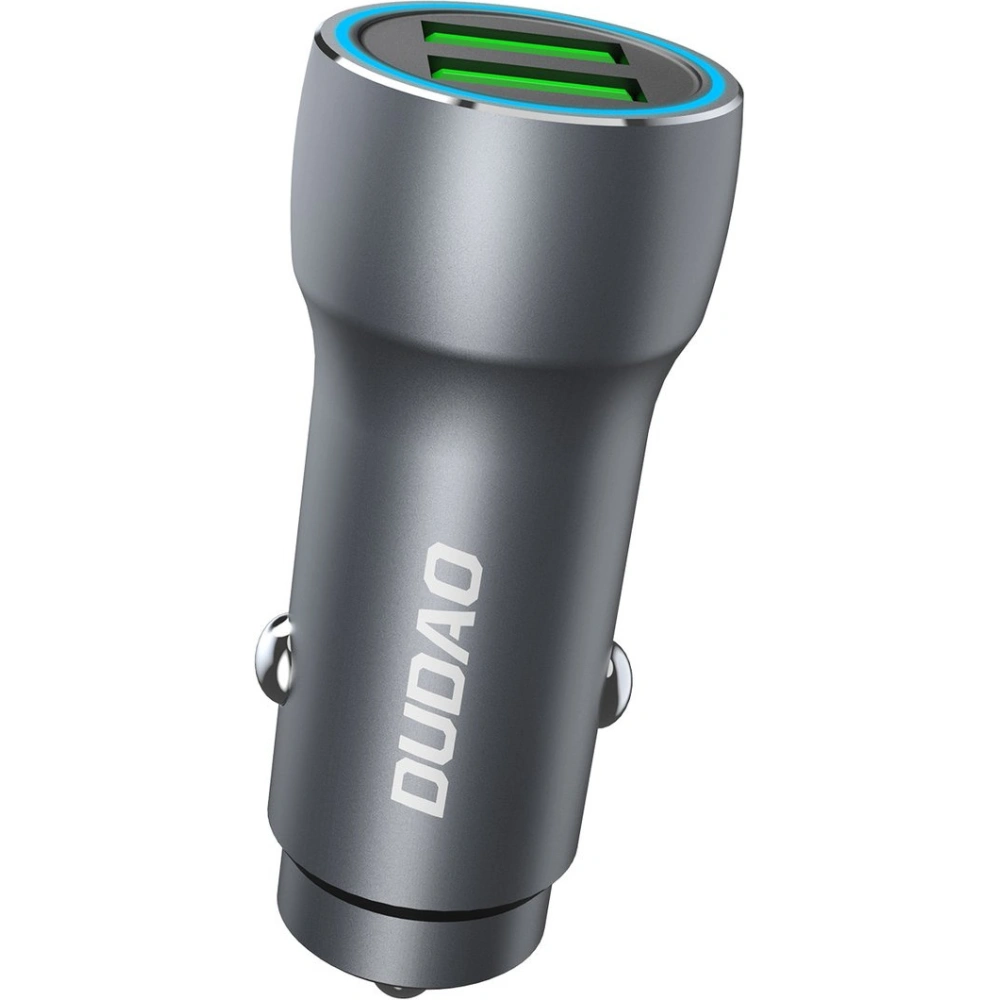 Hurtownia GSM - Încărcător auto Dudao R4+ 2xUSB 120W 3A gri - DDA250 - {ean13} - Hurt