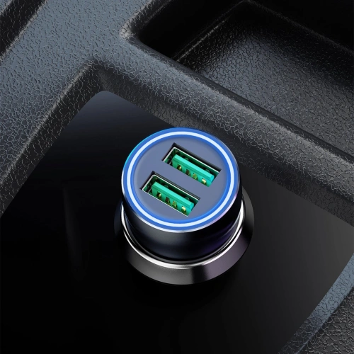 Ładowarka samochodowa Dudao R4+ 2xUSB 120W 3A szary