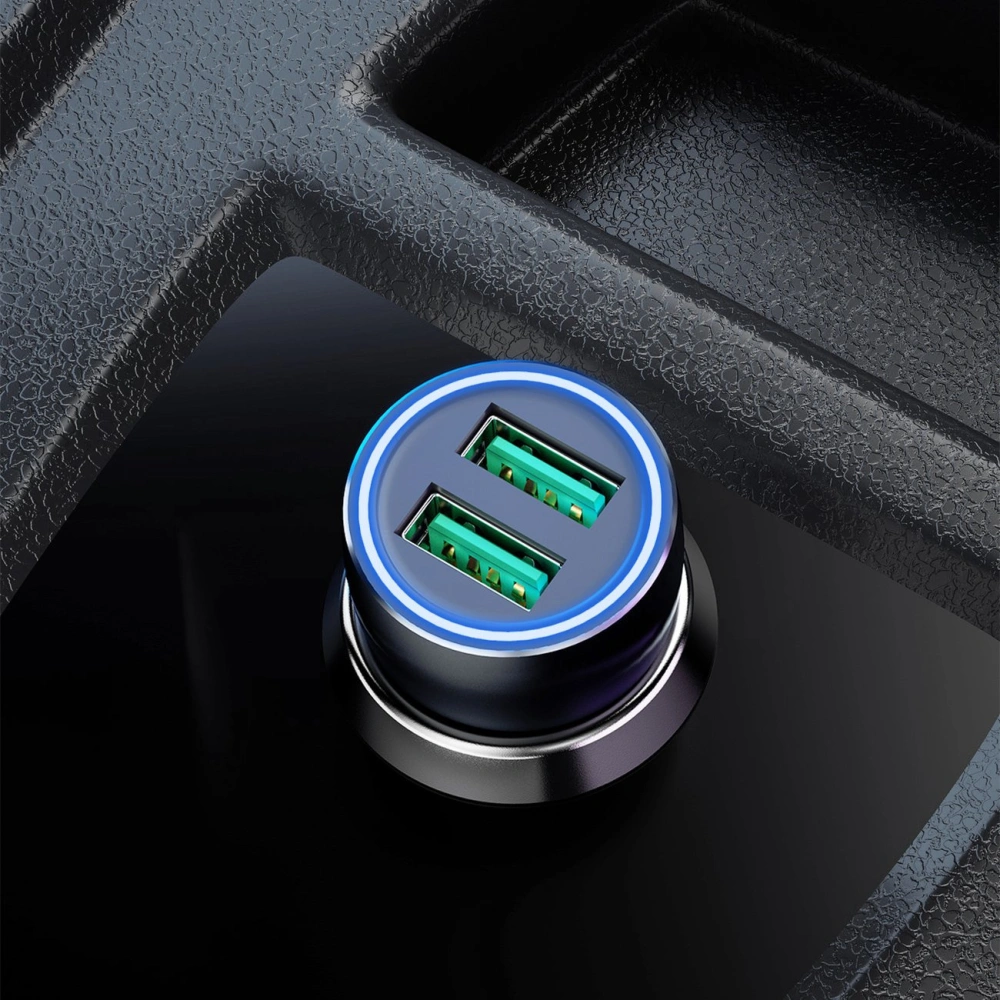 Hurtownia GSM - Încărcător auto Dudao R4+ 2xUSB 120W 3A gri - DDA250 - {ean13} - Hurt