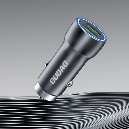 Ładowarka samochodowa Dudao R4+ 2xUSB 120W 3A szary