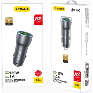 Hurtownia GSM - Auto nabíječka Dudao R4+ 2xUSB 120W 3A šedá - DDA250 - {ean13} - Hurt