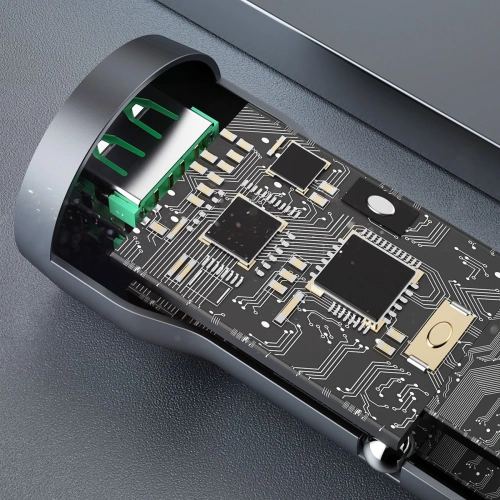 Ładowarka samochodowa Dudao R4+ 2xUSB 120W 3A szary