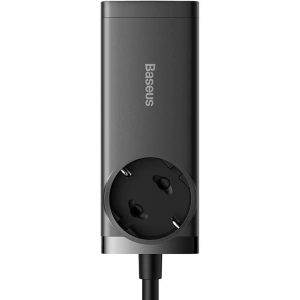 Baseus Home Charger GaN3 Pro Desktop Powerstrip AC GaN3 Pro 2x USB + 2xUSB-C + AC, 100W (black)