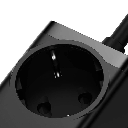 Ładowarka sieciowa / listwa zasilająca Baseus GaN3 Pro 2x USB + 2xUSB-C + AC, 100W (czarna)