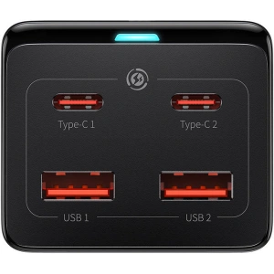 Wholesale Baseus Home Charger GaN3 Pro Desktop Powerstrip AC GaN3 Pro 2x USB + 2xUSB-C + AC, 100W (black) - BSU3716 - {ean13} - Hurt