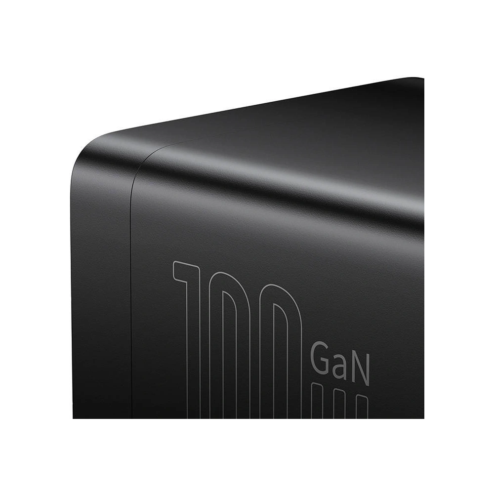 Wholesale Baseus Home Charger GaN3 Pro Desktop Powerstrip AC GaN3 Pro 2x USB + 2xUSB-C + AC, 100W (black) - BSU3716 - {ean13} - Hurt