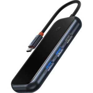 Hurtownia GSM - Hub 5w1 Baseus AcmeJoy sorozat USB-C - 2xUSB 3.0 + USB 2.0 + USB-C PD + HDMI (szürke) - BSU3719 - {ean13} - Hurt