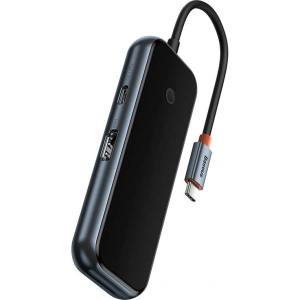 Hurtownia GSM - Hub 5w1 Baseus AcmeJoy sorozat USB-C - 2xUSB 3.0 + USB 2.0 + USB-C PD + HDMI (szürke) - BSU3719 - {ean13} - Hurt