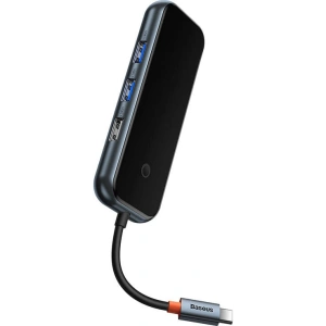 Hurtownia GSM - Hub 5w1 Baseus AcmeJoy sorozat USB-C - 2xUSB 3.0 + USB 2.0 + USB-C PD + HDMI (szürke) - BSU3719 - {ean13} - Hurt