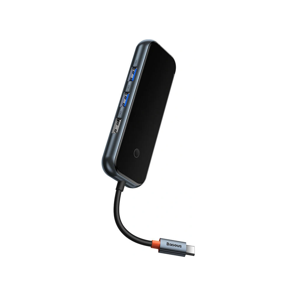 Hurtownia GSM - Hub 6w1 Baseus AcmeJoy Series USB-C - 2xUSB 3.0 + USB 2.0 + USB-C PD + HDMI + RJ45 (šedý) - BSU3720 - {ean13} - Hurt