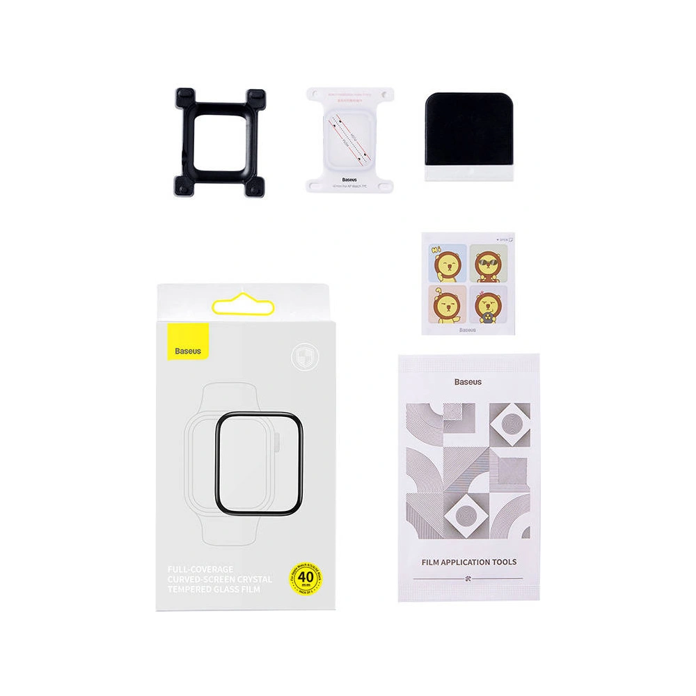 Hurtownia GSM - Szkło hartowane Baseus Apple Watch 4/5/6/7/SE/8/9 40/41MM - BSU3723 - {ean13} - Hurt