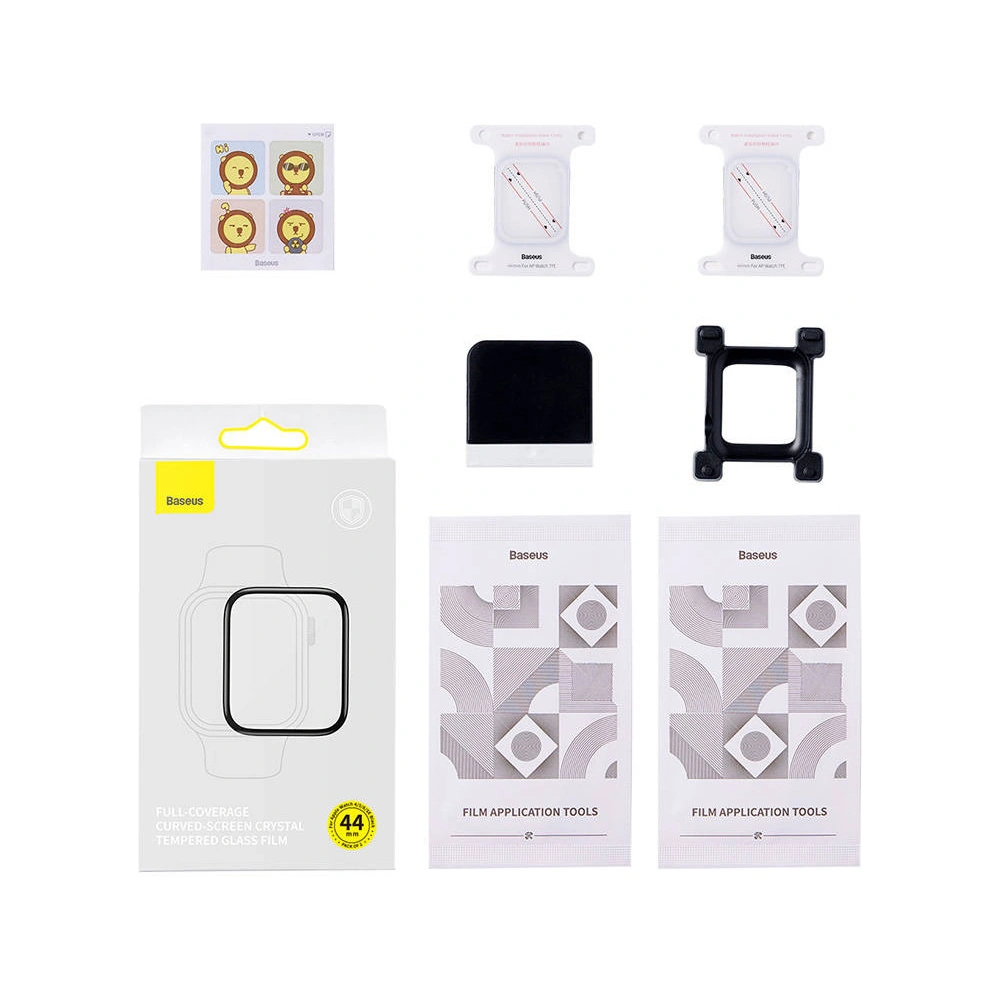 Hurtownia GSM - Tvrzené sklo Baseus Apple Watch 4/5/6/7/8/9/SE 44/45mm [2 PACK] - BSU3726 - {ean13} - Hurt