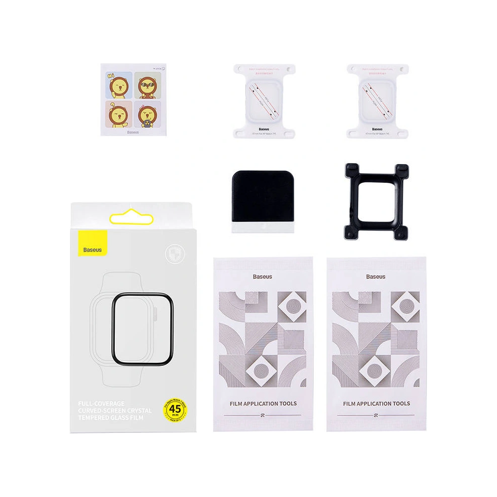Hurtownia GSM - Sticlă securizată Baseus Apple Watch 7 45mm [2 PACK] - BSU3730 - {ean13} - Hurt