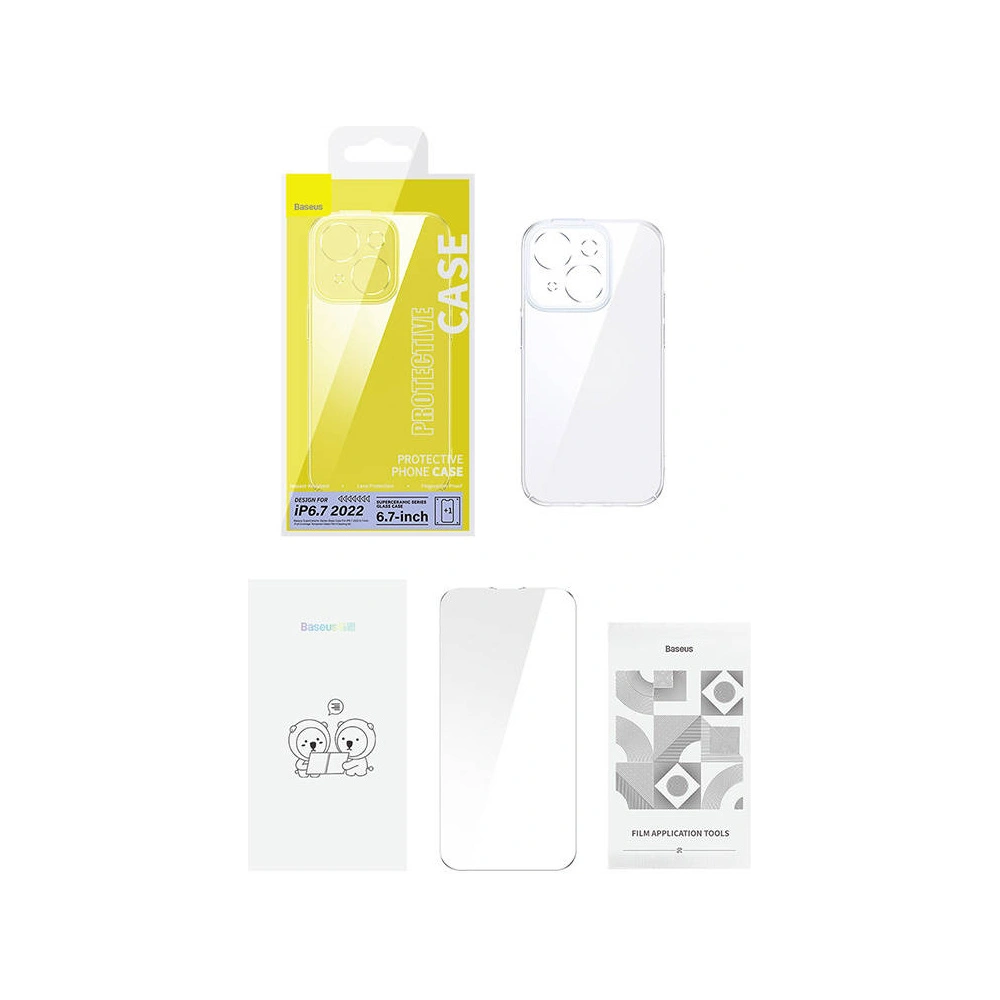 Baseus SuperCeramic Case + Glass Apple iPhone 14 Plus / 15 Plus