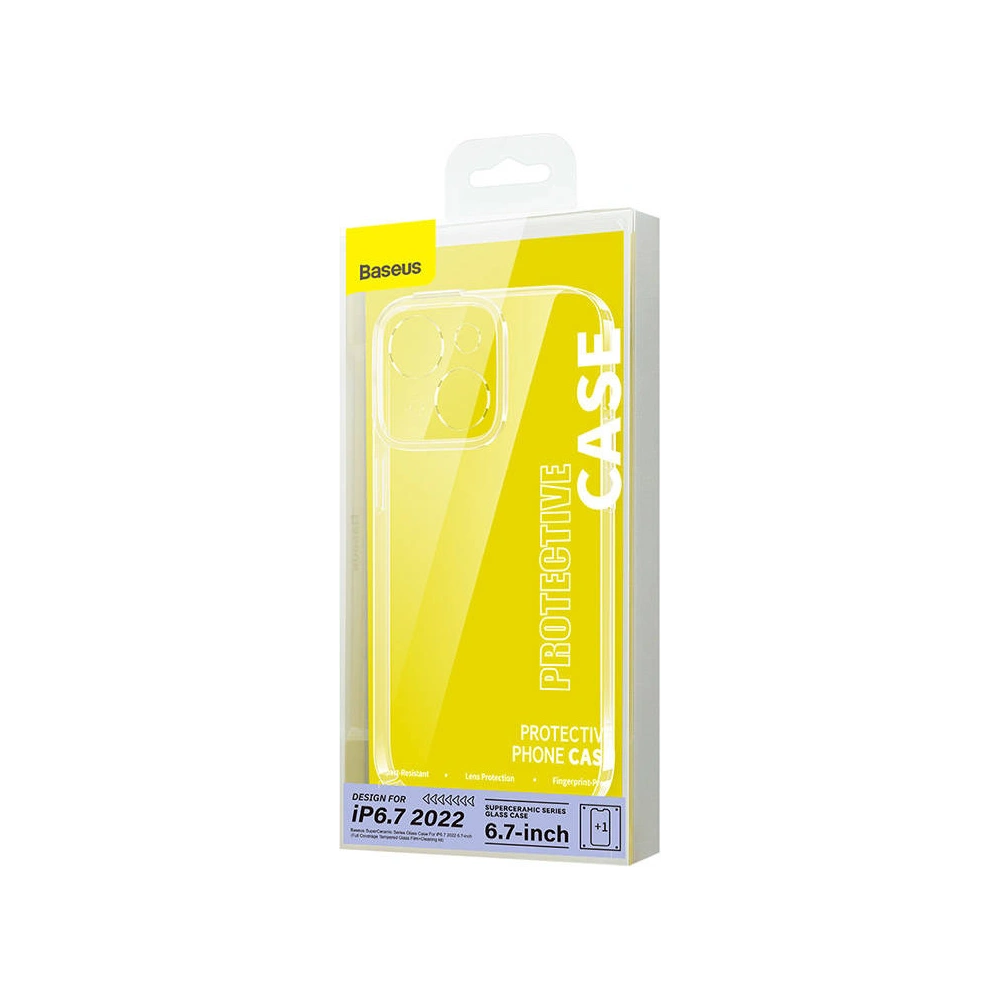 Sada pouzdra + sklo Baseus SuperCeramic Apple iPhone 14 Plus / 15 Plus