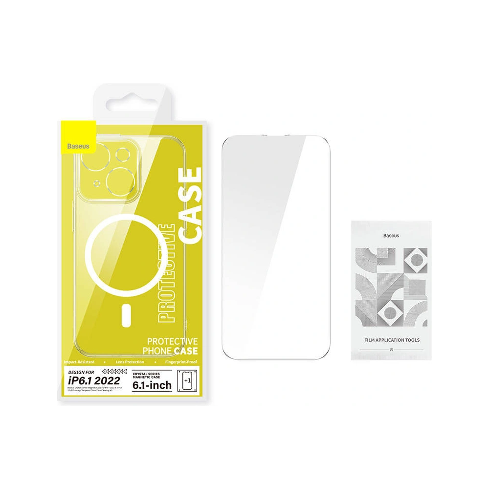 Hurtownia GSM - Hülle + Glas Set Baseus Crystal MagSafe Apple iPhone 14 - BSU3738 - {ean13} - Hurt