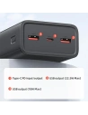 Hurtownia GSM - Powerbank USAMS PB68 30000mAh 65W QC 3.0 PD rychlé nabíjení + kabel USB-C/USB-C 100W černý (US-CD185) - USA817 - {ean13} - Hurt