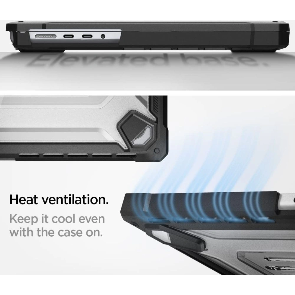 Hurtownia GSM - Case Spigen Rugged Armor Apple MacBook Pro 14 2021-2023 Matte Schwarz - SPN2579 - {ean13} - Hurt