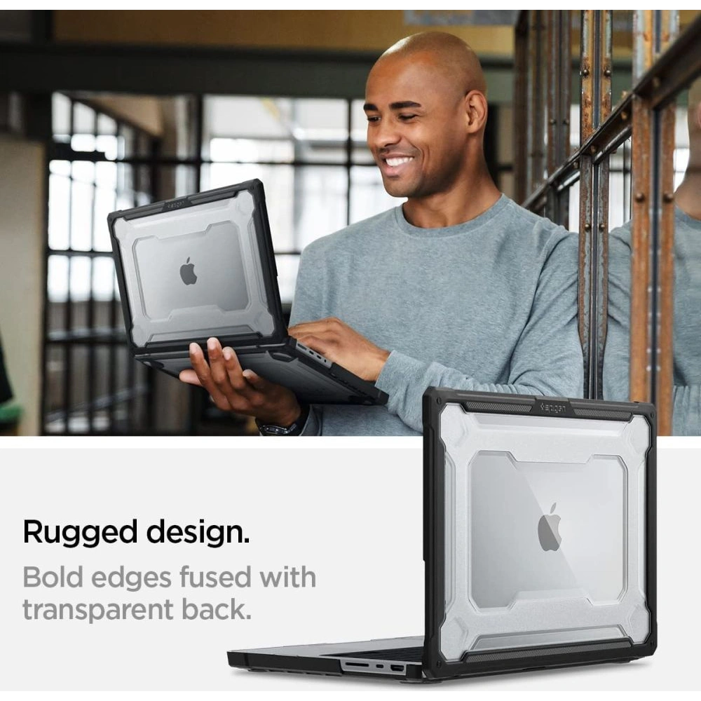Hurtownia GSM - Case Spigen Rugged Armor Apple MacBook Pro 14 2021-2023 Matte Schwarz - SPN2579 - {ean13} - Hurt