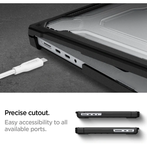 Etui Spigen Rugged Armor Apple MacBook Pro 14" 2021-2025 (M1/M2/M3/M4/M5) Matte Black