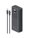 Powerbank USAMS PB68 30000mAh 65W QC 3.0 PD Fast Charge + USB-C/USB-C Cable 100W black (US-CD185)