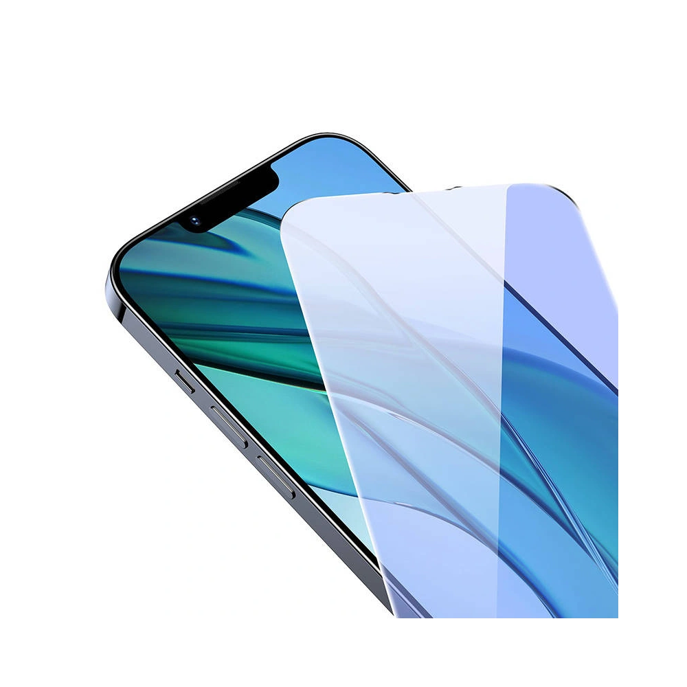Hurtownia GSM - Gehärtetes Glas Baseus Anti-Blaulicht SGBL080002 0.3mm Apple iPhone 14/13/13 Pro [2 PACK] - BSU3749 - {ean13} - Hurt