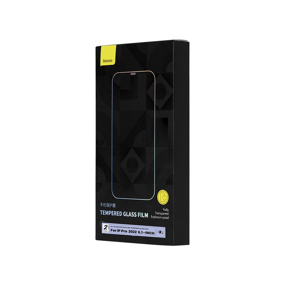 Hurtownia GSM - Tvrzené sklo Baseus Anti Blue Light SGBL080102 0.3mm Apple iPhone 14 Pro [2 PACK] - BSU3752 - {ean13} - Hurt