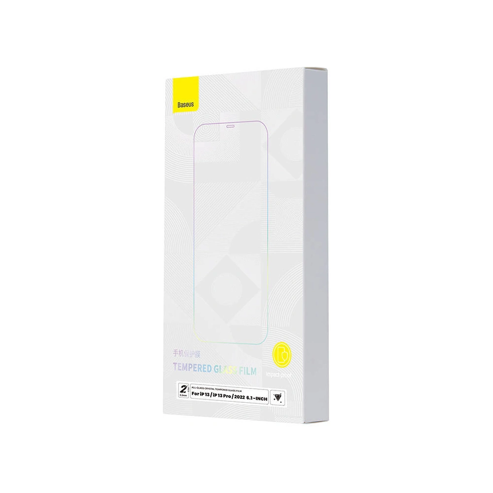 Wholesale Baseus Crystal SGBL100002 Glass 0.3mm Apple iPhone 14/13/13 Pro [2 PACK] - BSU3754 - {ean13} - Hurt