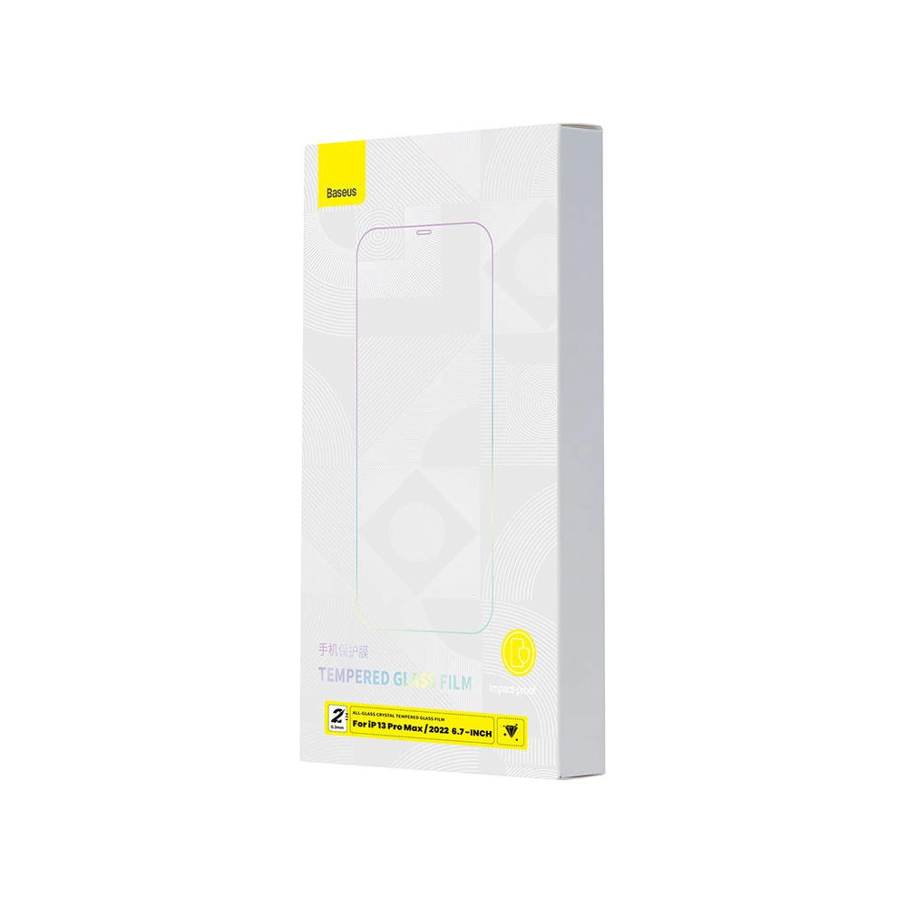 Hurtownia GSM - Szkło hartowane Baseus Crystal SGBL100202 0.3mm Apple iPhone iPhone 14 Plus / 15 Plus [2 PACK] - BSU3756 - {ean13} - Hurt