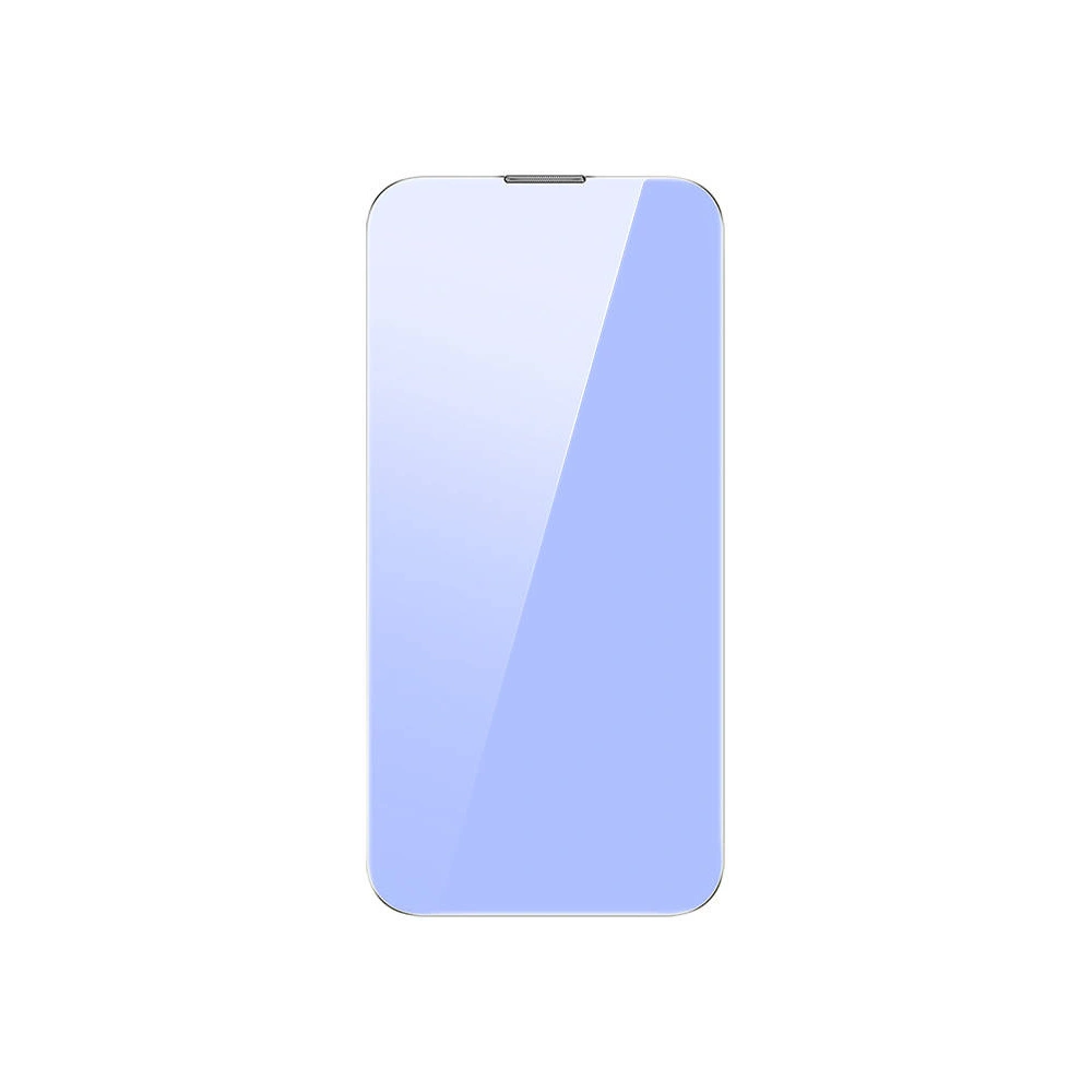 Hurtownia GSM - Gehärtetes Glas Baseus Crystal Anti Blue Light Anti Dust SGBL120002 0.3mm Apple iPhone 14/13/13 Pro [2 PACK] - SGBL120002 - {ean13} - Hurt