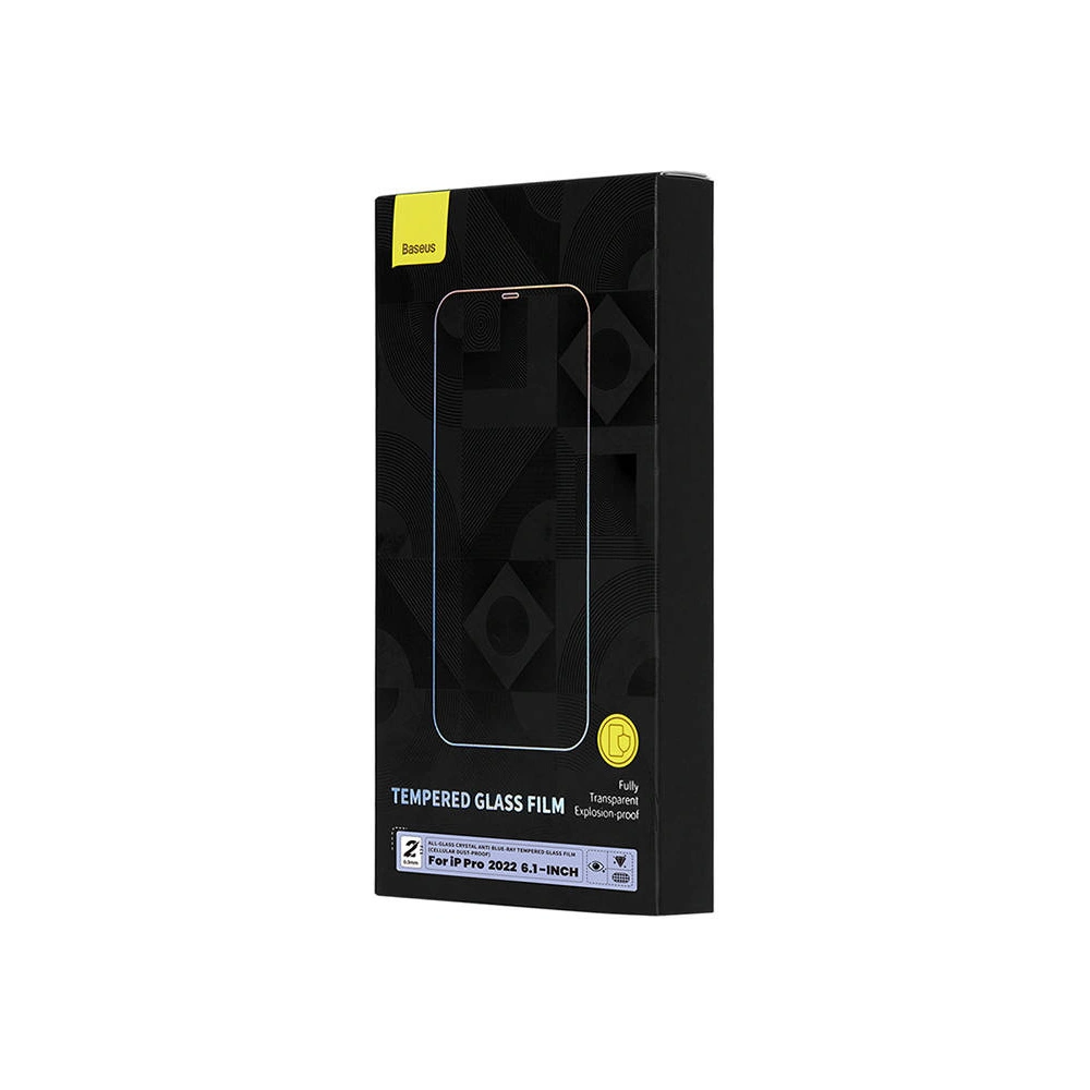 Hurtownia GSM - Sticlă temperată Baseus Crystal Anti Blue Light Anti Dust SGBL120102 0.3mm Apple iPhone 14 Pro [2 PACK] - SGBL120102 - {ean13} - Hurt