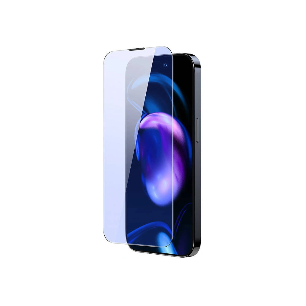 Hurtownia GSM - Gehärtetes Glas Baseus Crystal Anti Blue Light Anti Dust SGBL120302 0.3mm Apple iPhone 14 Pro Max [2 PACK] - SGBL120302 - {ean13} - Hurt