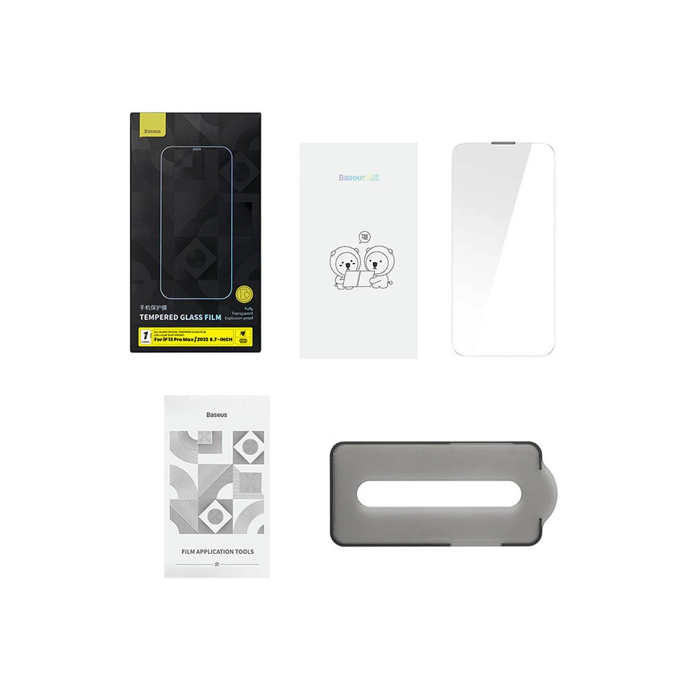 Hurtownia GSM - Edzett üveg Baseus Crystal Anti Dust SGBL160202 0.3mm Apple iPhone iPhone 14 Plus / 15 Plus - SGBL160202 - {ean13} - Hurt
