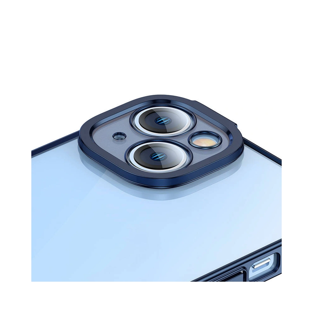 Hurtownia GSM - Set Hülle + Glas Baseus Glitter Apple iPhone 14 Plus / 15 Plus (blau) - BSU3777 - {ean13} - Hurt
