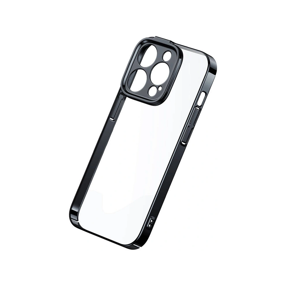 Hurtownia GSM - Set husă + sticlă Baseus Glitter Apple iPhone 14 Pro Max (negru) - BSU3780 - {ean13} - Hurt
