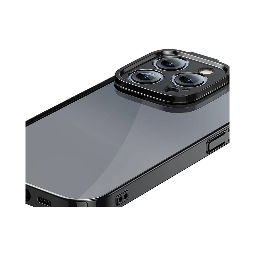 Hurtownia GSM - Set husă + sticlă Baseus Glitter Apple iPhone 14 Pro Max (negru) - BSU3780 - {ean13} - Hurt