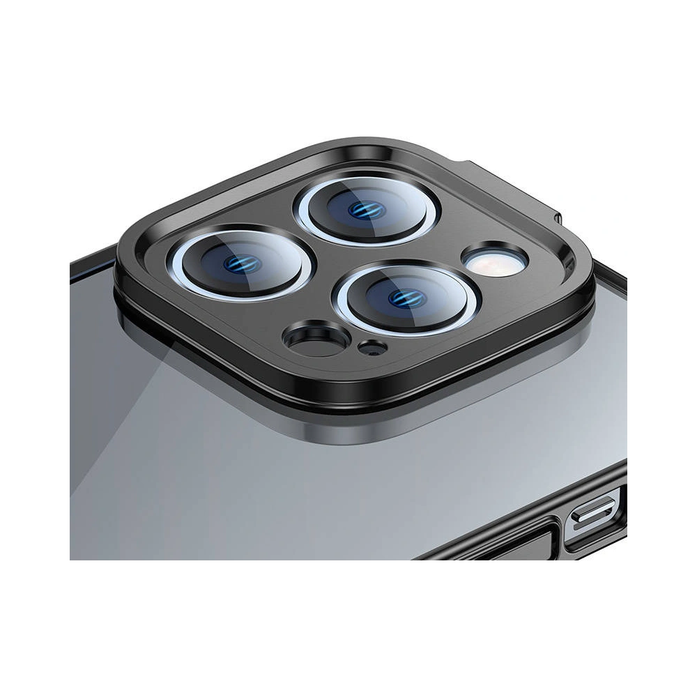 Hurtownia GSM - Set husă + sticlă Baseus Glitter Apple iPhone 14 Pro Max (negru) - BSU3780 - {ean13} - Hurt