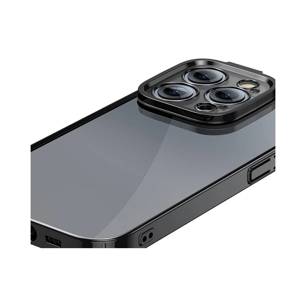 Hurtownia GSM - Set de husă + sticlă Baseus Glitter Apple iPhone 14 Pro (negru) - BSU3782 - {ean13} - Hurt