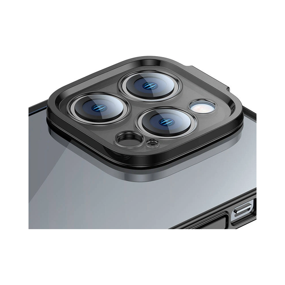 Hurtownia GSM - Set de husă + sticlă Baseus Glitter Apple iPhone 14 Pro (negru) - BSU3782 - {ean13} - Hurt
