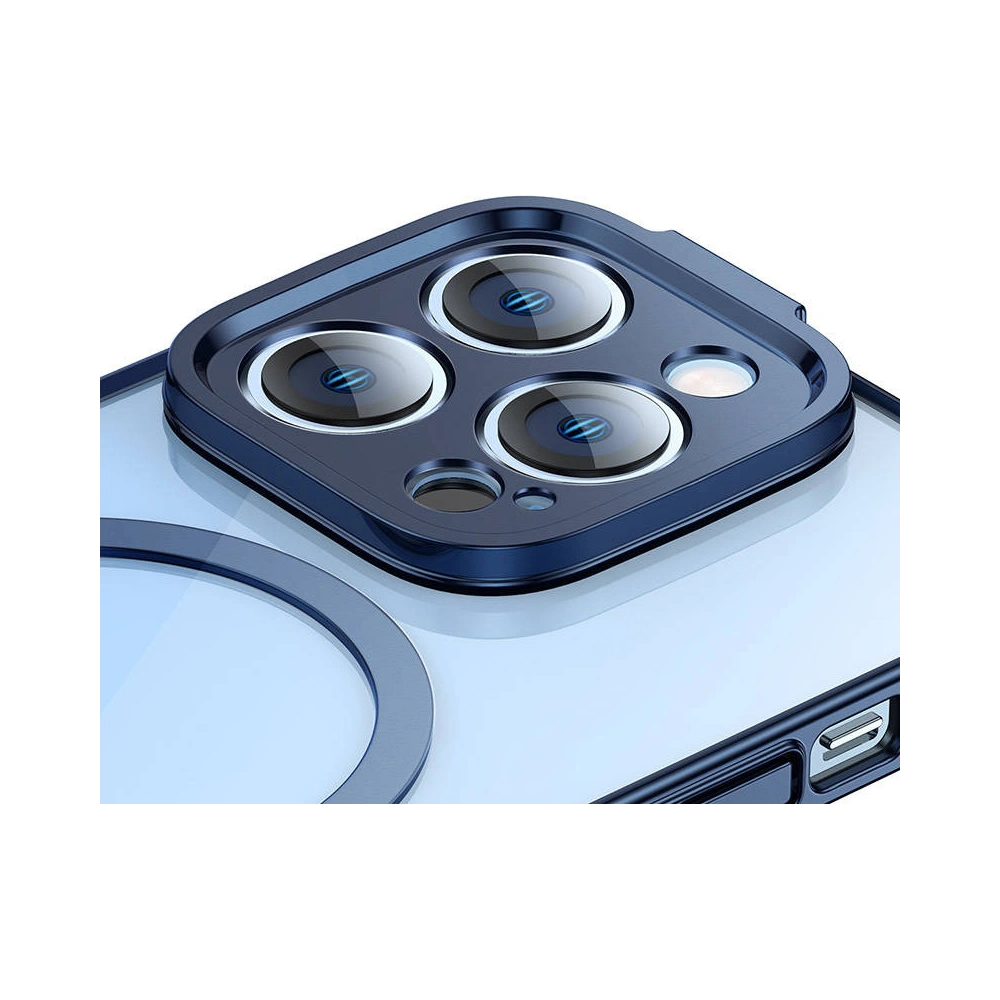 Hurtownia GSM - Sada pouzdro + sklo Baseus Glitter MagSafe Apple iPhone 14 Pro Max (modrá) - BSU3784 - {ean13} - Hurt